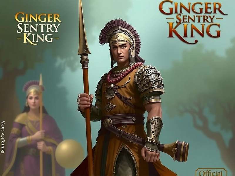 Ginger Sentry King - Official Cover Art Ginger Sentry King official cover featuring the protagonist in traditional Indian warrior armor