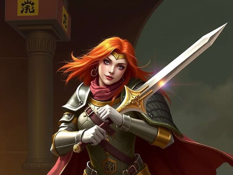 Ginger - Protagonist of Ginger Sentry King Ginger in her primary sentry armor with Vajra Dagger